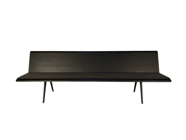 Arper Zinta 4 - Seat Bench Sofa - In Grey Black Fabric @ REHAUS