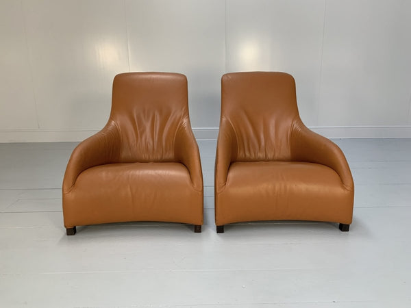 B&B Italia Armchairs - Maxalto Kalos 9750 - In Tan Brown Alfa Leather @ REHAUS