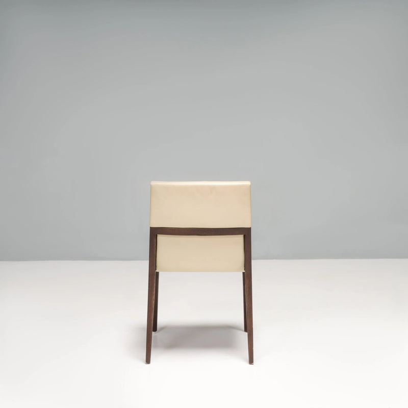 B&B Italia by Antonio Citterio Beige Leather EL Dining Chairs, set of 4 - REHAUS - Antonio Citterio