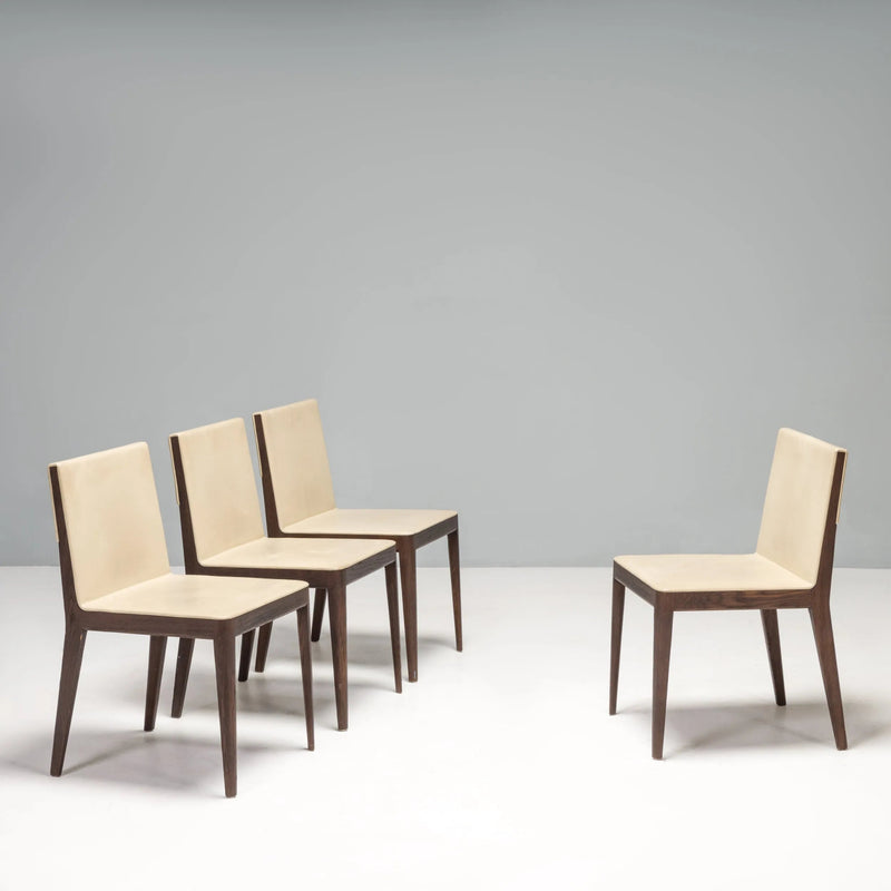 B&B Italia by Antonio Citterio Beige Leather EL Dining Chairs, set of 4 - REHAUS - Antonio Citterio