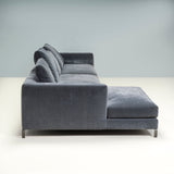 B&B Italia by Antonio Citterio Grey Ray Velvet Corner Sofa - REHAUS - Antonio Citterio