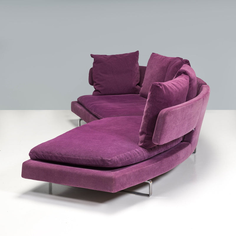 B&B Italia by Antonio Citterio Purple Fabric A320CS Arne Sofa, 2007 - REHAUS - B&B Italia