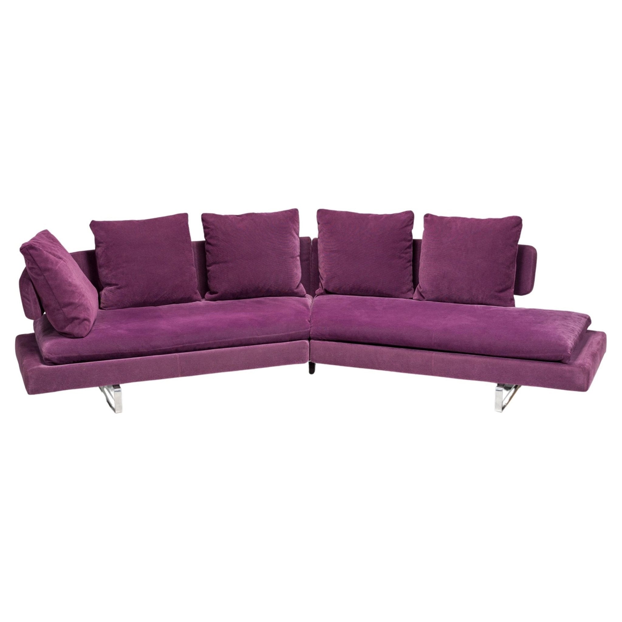 B&B Italia By Antonio Citterio Purple Fabric A320CS Arne Sofa, 2007 ...