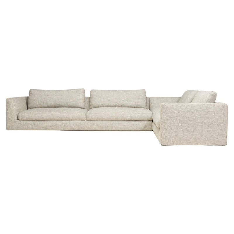 B&B Italia by Antonio Citterio Richard Grey Fabric Corner Sofa - REHAUS - Antonio Citterio