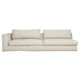 B&B Italia by Antonio Citterio Richard Light Grey Single Arm Sofa - REHAUS - Antonio Citterio