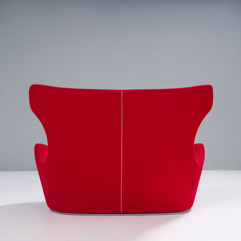 B&B Italia by Naoto Fukasawa Red Papilio Loveseat Sofa - REHAUS - Naoto Fukasawa