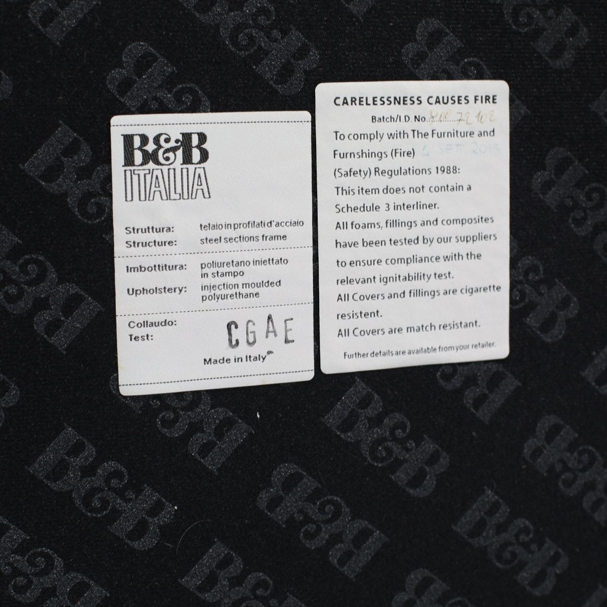 B&B Italia Charles Leather Ottoman @ REHAUS