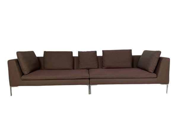 B&B Italia Charles Sofa - 4-Seat Sectional - In Purple Wool