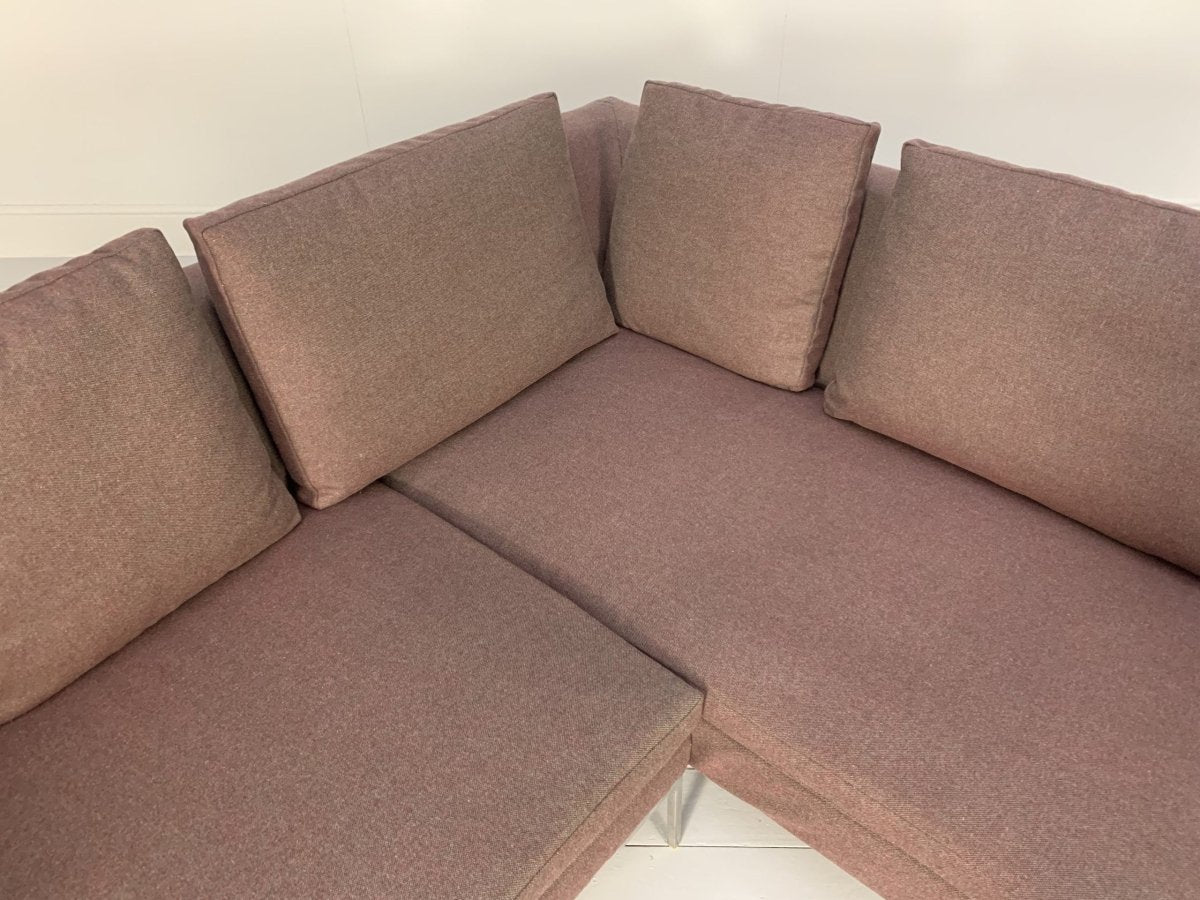 B&B Italia Charles Sofa - L - Shape Sectional - In Purple Wool @ REHAUS