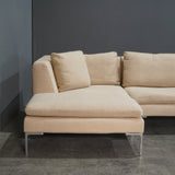 B&B Italia Cream Charles Corner Sofa by Antonio Citterio @ REHAUS