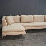 B&B Italia Cream Charles Corner Sofa by Antonio Citterio @ REHAUS