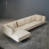 B&B Italia Cream Charles Corner Sofa by Antonio Citterio @ REHAUS