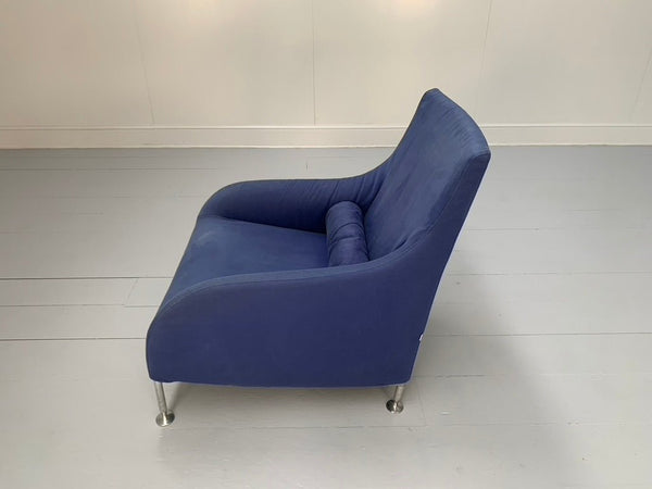 B&B Italia Florence Armchair - In Mid Blue Fabric @ REHAUS