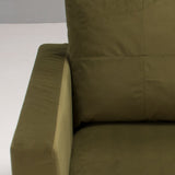 B&B Italia Green Velvet George Four - Seat Sofa by Antonio Citterio - REHAUS - Antonio Citterio