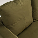 B&B Italia Green Velvet George Four - Seat Sofa by Antonio Citterio - REHAUS - Antonio Citterio