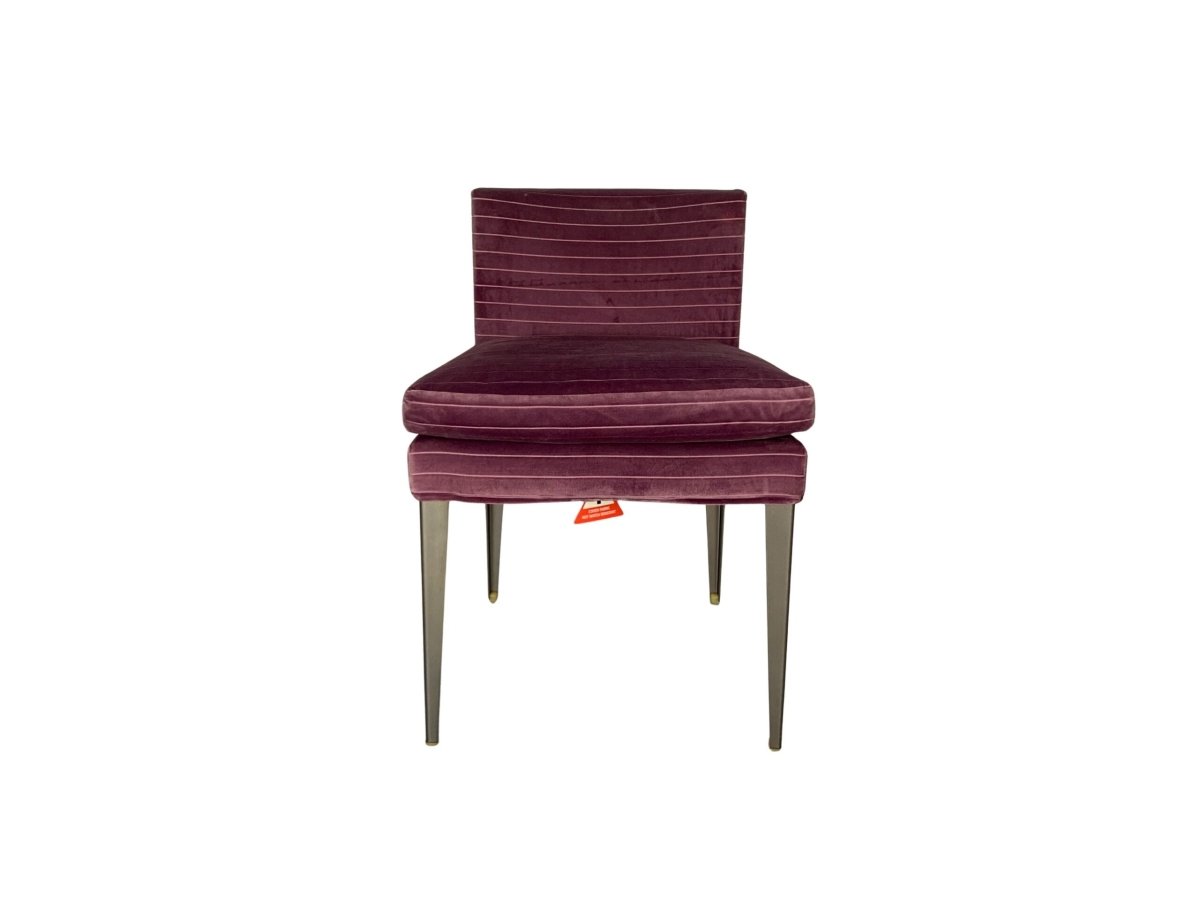 B&B Italia Maxalto Eunice Occasional Chair - In Purple Stripe - Velvet @ REHAUS