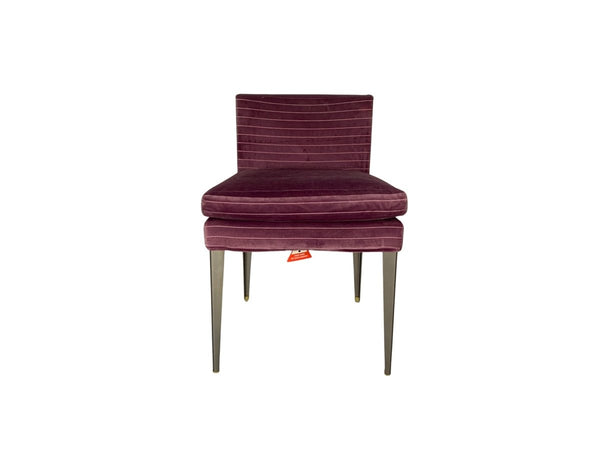 B&B Italia Maxalto Eunice Occasional Chair - In Purple Stripe - Velvet @ REHAUS