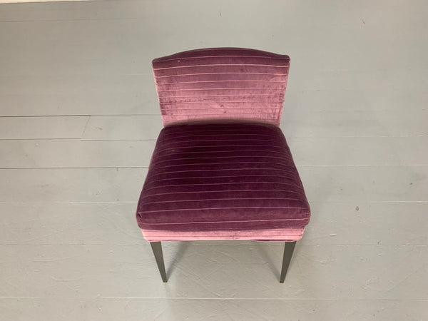 B&B Italia Maxalto Eunice Occasional Chair - In Purple Stripe - Velvet @ REHAUS