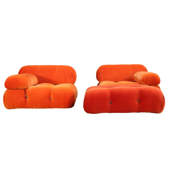 B&B Italia Orange Velvet Camaleonda Sofa by Mario Bellini @ REHAUS