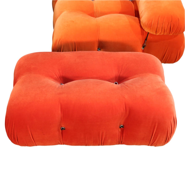 B&B Italia Orange Velvet Camaleonda Sofa by Mario Bellini @ REHAUS