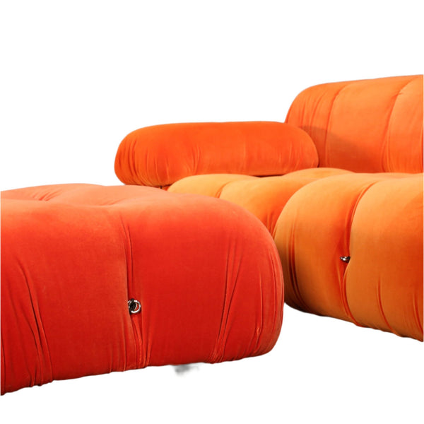 B&B Italia Orange Velvet Camaleonda Sofa by Mario Bellini @ REHAUS