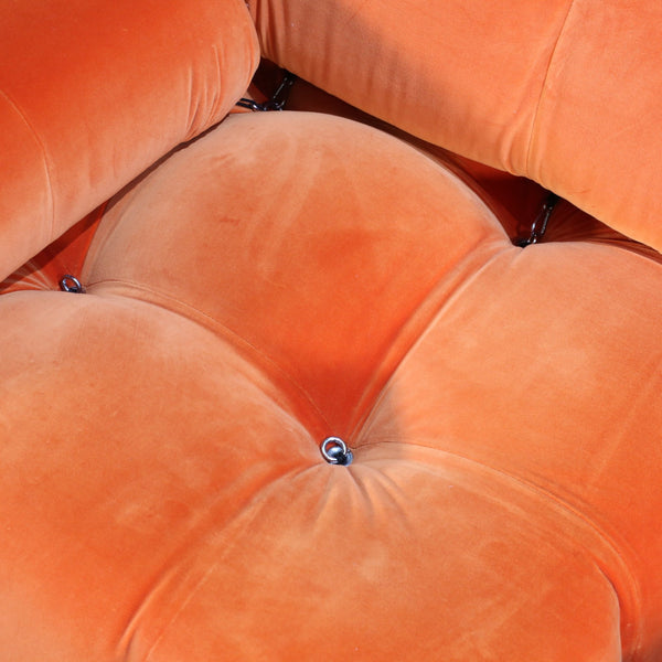 B&B Italia Orange Velvet Camaleonda Sofa by Mario Bellini @ REHAUS