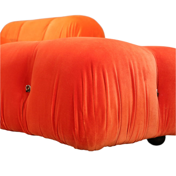 B&B Italia Orange Velvet Camaleonda Sofa by Mario Bellini @ REHAUS