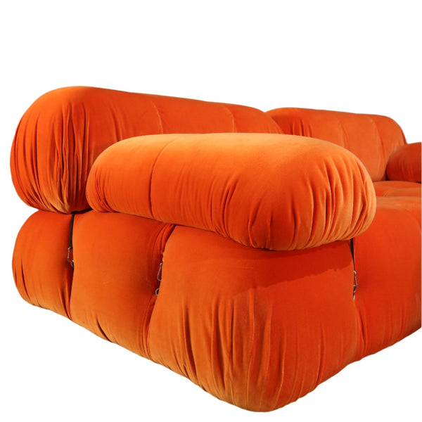 B&B Italia Orange Velvet Camaleonda Sofa by Mario Bellini @ REHAUS