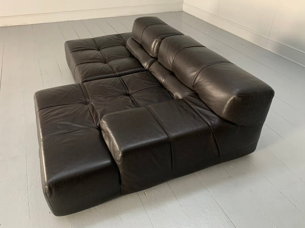 B&B Italia Tufty Time L - Shape Sofa - In Brown Leather @ REHAUS