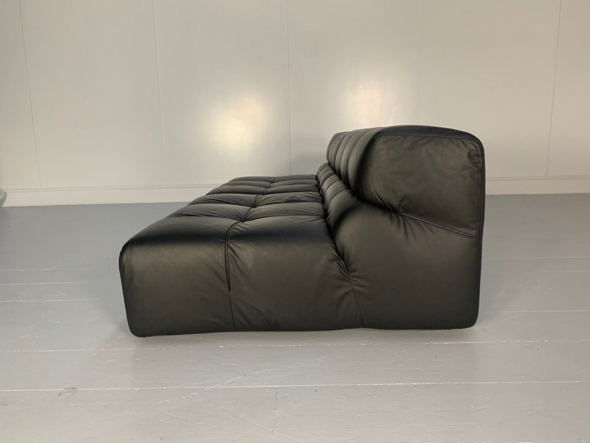 B&B Italia Tufty Time Sofa - In Black Leather @ REHAUS