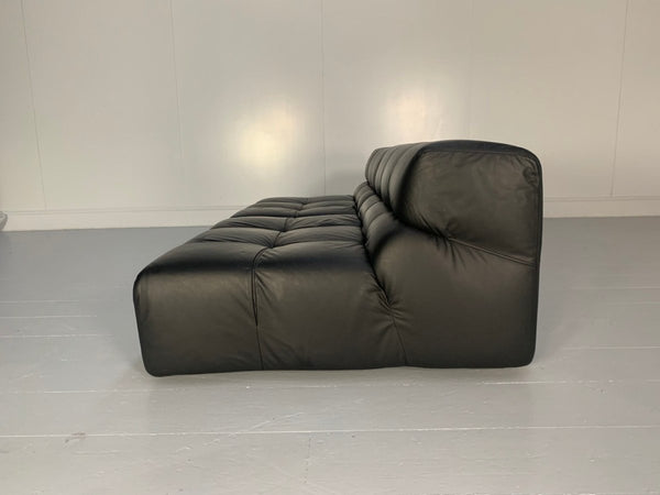 B&B Italia Tufty Time Sofa - In Black Leather @ REHAUS