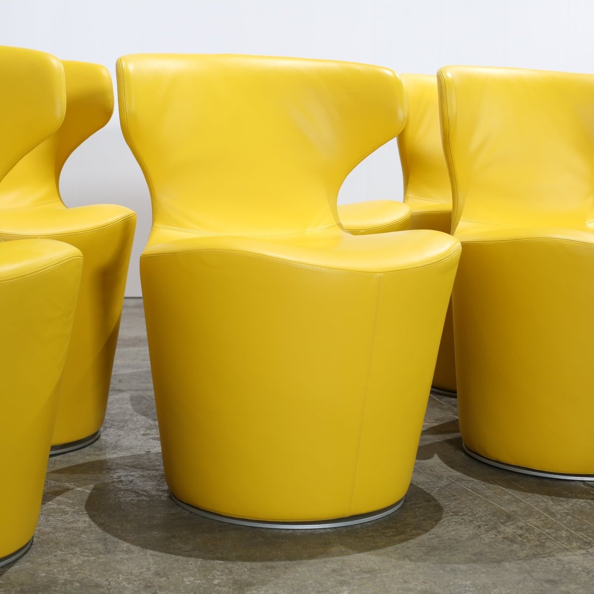 B&B Italia Yellow Papilio Chairs by Naoto Fukasawa, Set of Four @ REHAUS