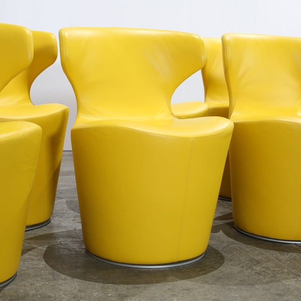 B&B Italia Yellow Papilio Chairs by Naoto Fukasawa, Set of Four @ REHAUS