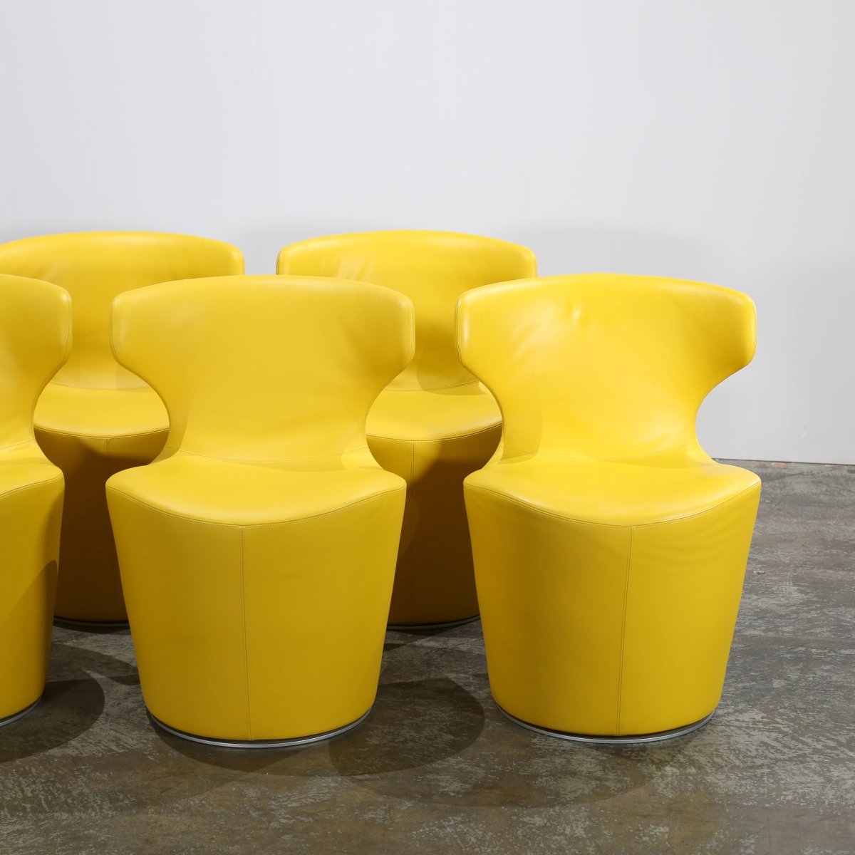 B&B Italia Yellow Papilio Chairs by Naoto Fukasawa, Set of Six @ REHAUS