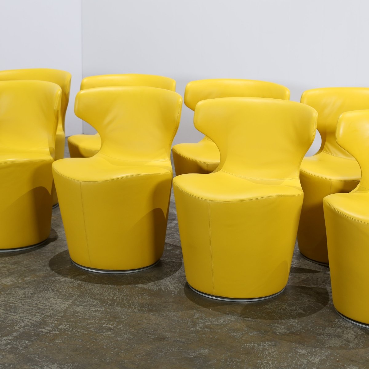 B&B Italia Yellow Papilio Chairs by Naoto Fukasawa, Set of Ten @ REHAUS