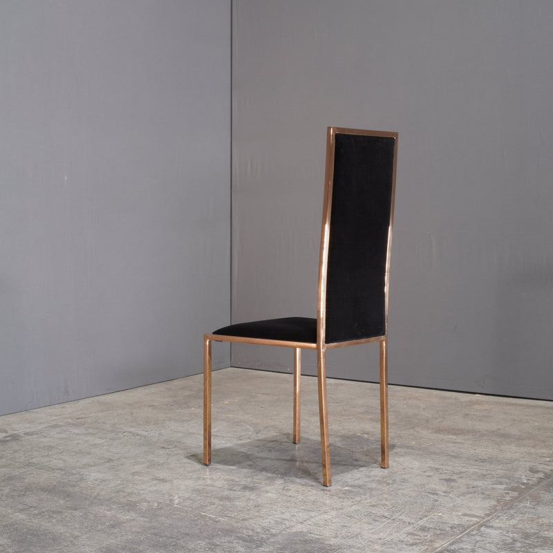 Black and Gold Velvet Kesterport Dining Chair @ REHAUS