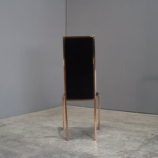 Black and Gold Velvet Kesterport Dining Chair @ REHAUS