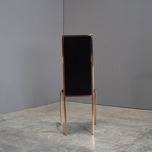 Black and Gold Velvet Kesterport Dining Chair @ REHAUS