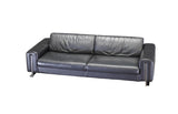 Black Leather Sofa by Roche Bobois - REHAUS - Roche Bobois