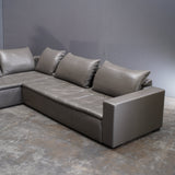 BoConcept Leather Mezzo Corner Chaise Sectional Sofa @ REHAUS