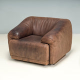 De Sede Brown Buffalo Leather Armchair, 1970s