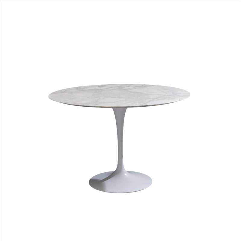 Calacatta Marble Round Knoll Saarinen Dining Table - REHAUS - Knoll