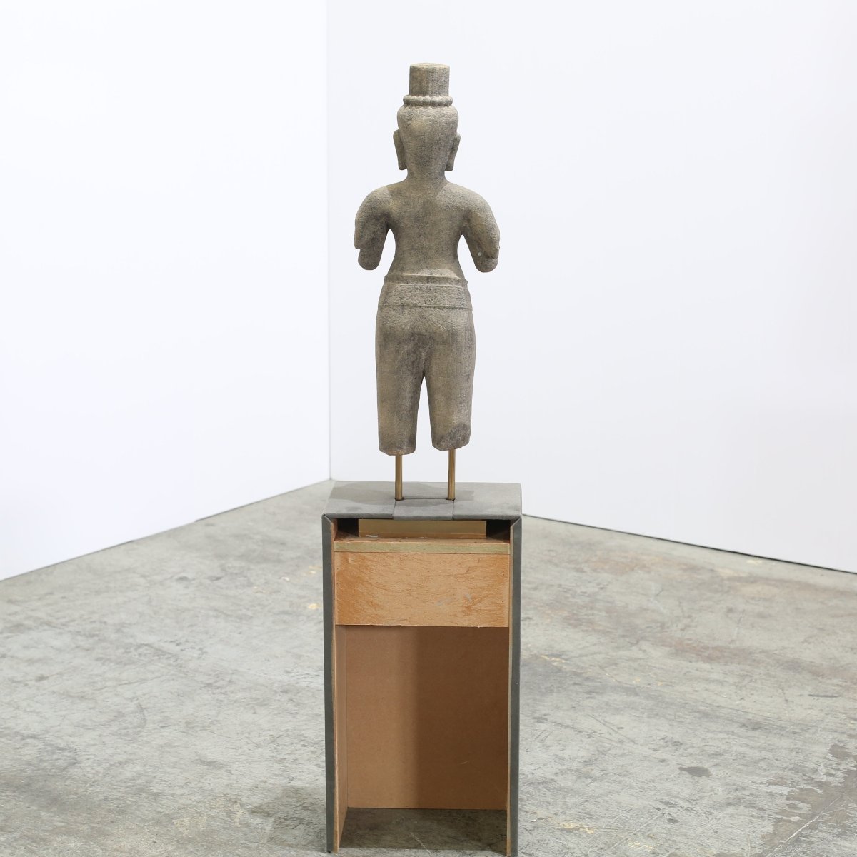Cambodian Stone Statue on Plinth @ REHAUS