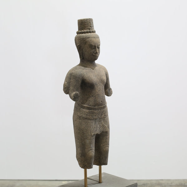 Cambodian Stone Statue on Plinth @ REHAUS