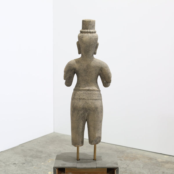 Cambodian Stone Statue on Plinth @ REHAUS