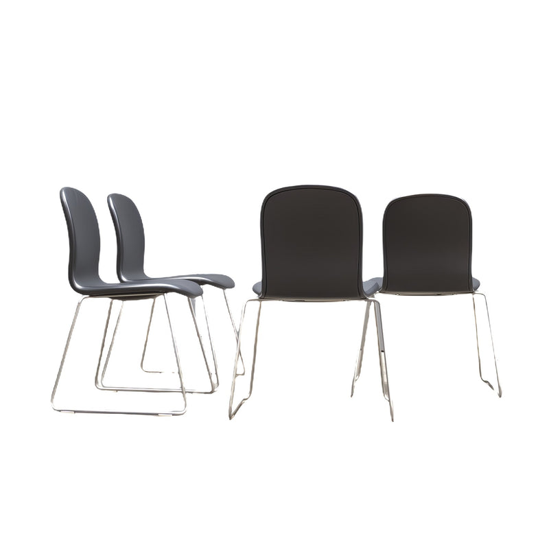 Cappellini Stackable Tate Chair in Black by Jasper Morrison - REHAUS - Cappellini