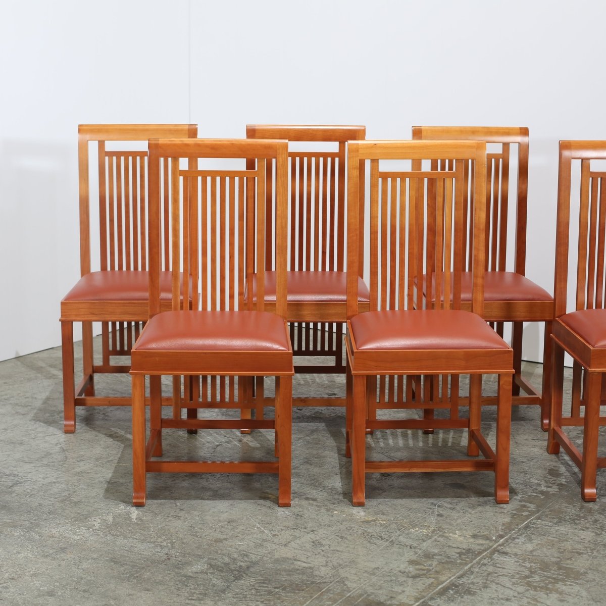 Cassina 614 Coonley 2 Chairs by Frank Lloyd Wright, Set of Six @ REHAUS