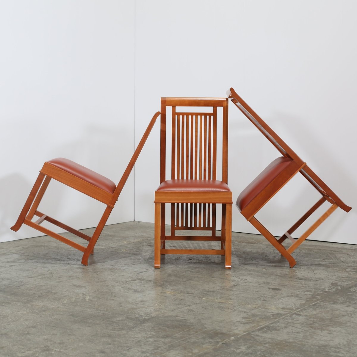 Cassina 614 Coonley 2 Chairs by Frank Lloyd Wright, Set of Six @ REHAUS