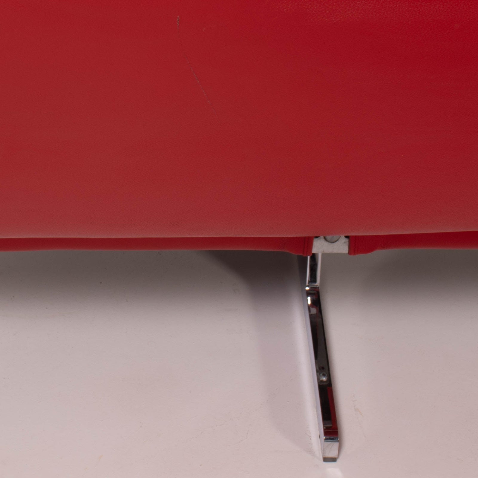 Cassina Asped Red Leather Sofa By Jean - Marie Massaud, 2005 - REHAUS - Jean - Marie Massuad