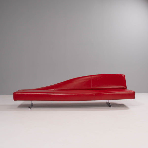 Cassina Asped Red Leather Sofa By Jean - Marie Massaud, 2005 - REHAUS - Jean - Marie Massuad